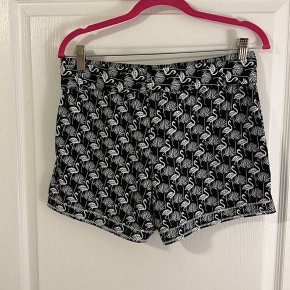 LOFT Flamingo Tie Waist Fluid Shorts - Picture 5 of 7
